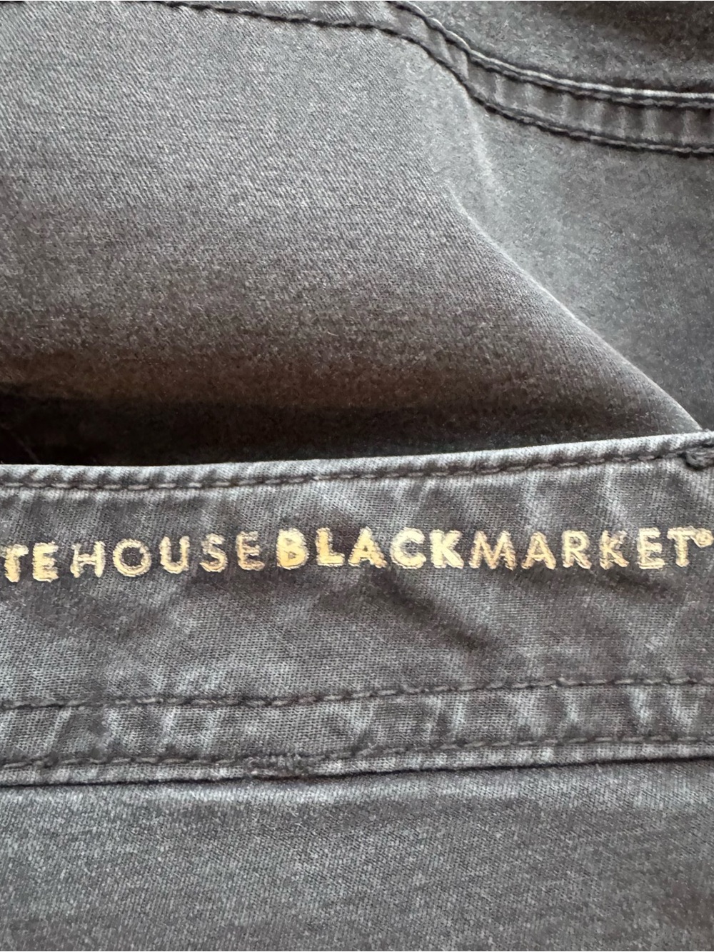 White House Black Market Black THE SLIM CROP Utility Jeans SIZE: 12 #5 - Picture 10 of 10
